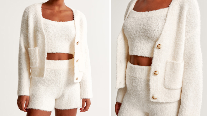 Abercrombie Fitch Lounge Boucle Cardigan