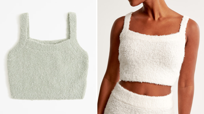 Abercrombie Fitch Lounge Boucle Tank in Two Colors