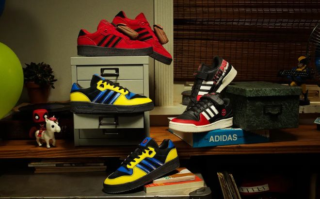 Adidas Deadpool Wolverine New Release Sneakers Apparel Available