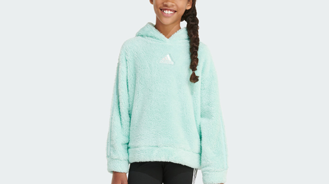 Adidas Long Sleeve Cozy Furry Kids Hoodie