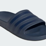 Adidas Mens Adilette Aqua Slide in Dark Blue Color