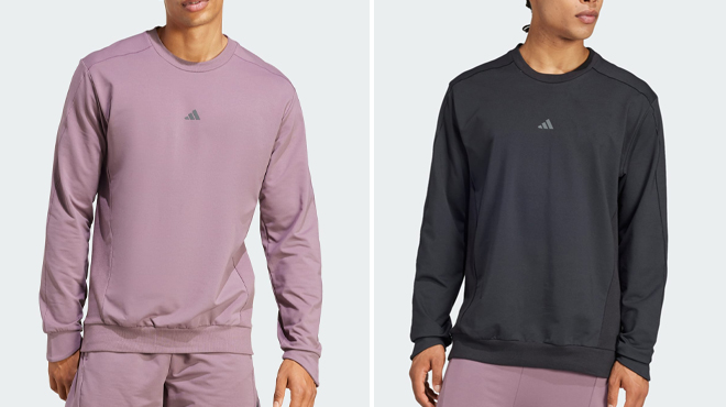 Adidas Mens Yoga Crewneck Sweatshirt