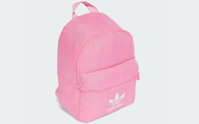 Adidas Small Adicolor Classic Backpack in Bliss Pink