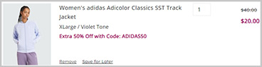 Adidas Womens Adicolor Classics Sst Track Jacket Screenshot