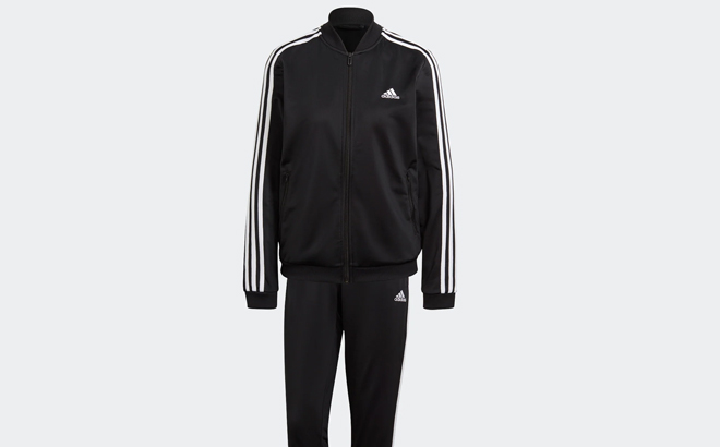 Adidas Women's Essentials 3 Stripes Track Suit