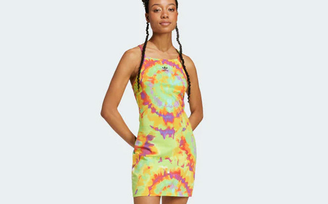 Adidas Womens Tie Dyed Dress