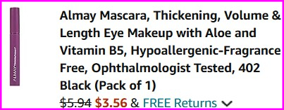 Almay Mascara Checkout