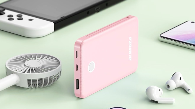 Alongza Small Portable Charger 6000mAh Power Bank