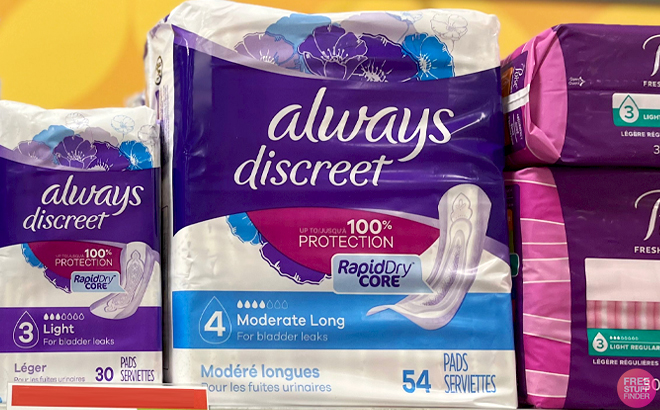 Always 54 Count Incontinence Pads