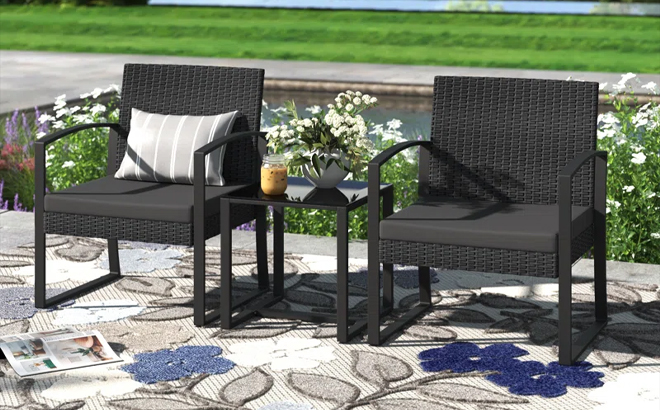 Amarys 2 Person Outdoor Seating Group with Cushions