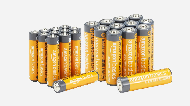 Amazon Basics 24 Count AA AAA Alkaline Batteries