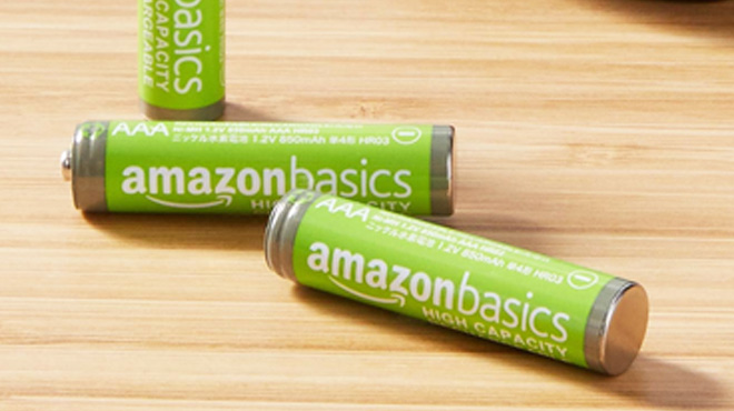 Amazon Basics 24 Pack Rechargeable AAA NiMH High Capacity Batteries