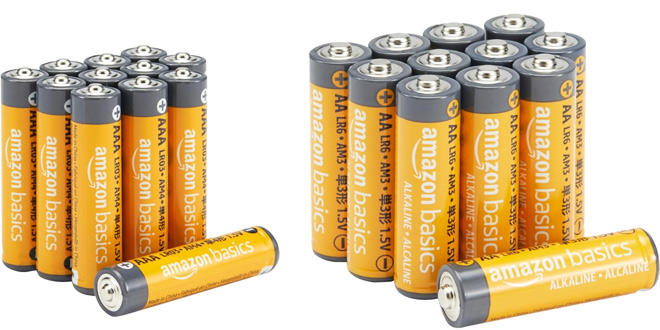 Amazon Basics AA AAA Alkaline Batteries