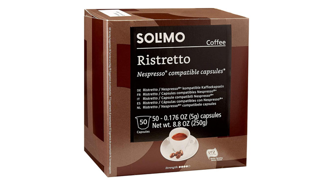 Amazon Brand Solimo Dark Roast Capsules 50 Count