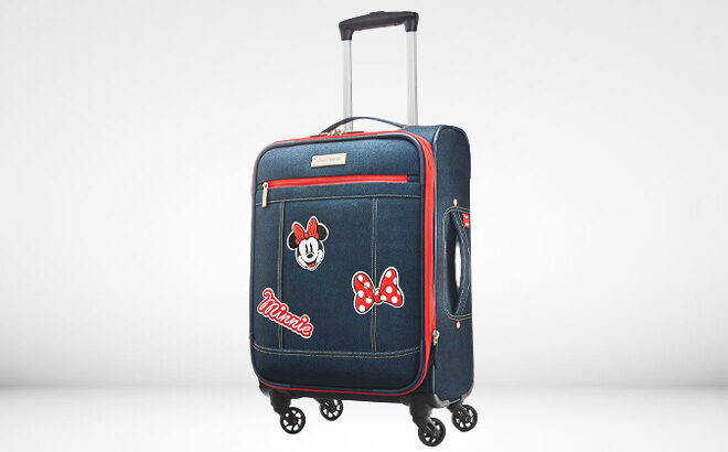 American Tourister 21 Inch Disney Softside Minne Mouse Spinner Carry On