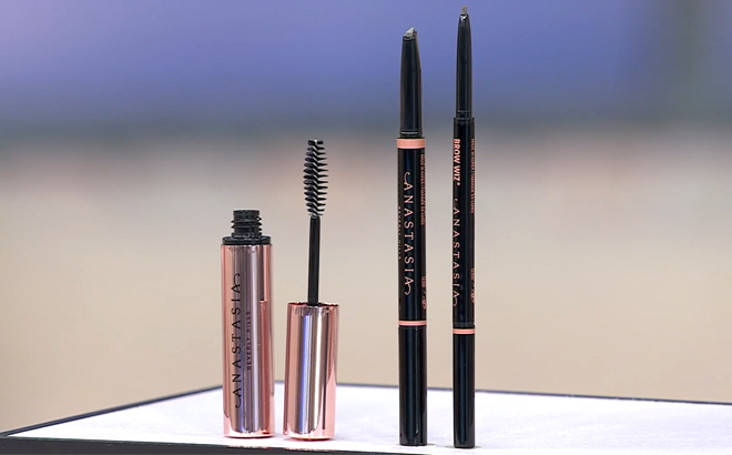 Anastasia Beverly Hills Fill, Define & Set Brow Kit on a Product Stand