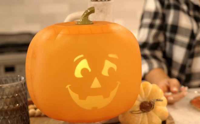 Animated Pumpkin on the Table