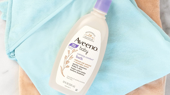 Aveeno Baby Calming Comfort Bath Relaxing Lavender Vanilla