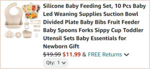 Baby Feeding Set at Checkout