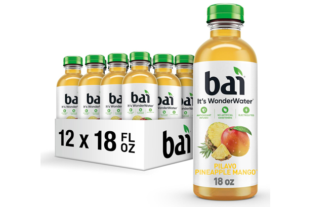 Bai Antioxidant Infused Water Beverage in Pilavo Pineapple Mango Flavor