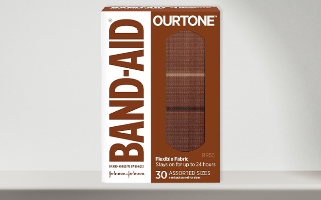 Band Aid Brand Ourtone Flexible Fabric Adhesive Bandage Pack