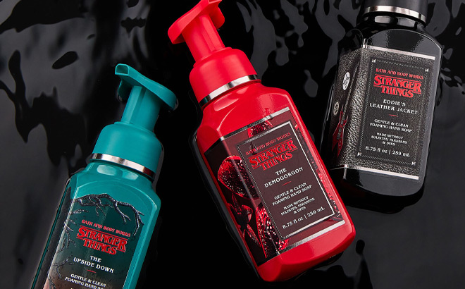 Bath Body Works Stranger Things Hand Soaps