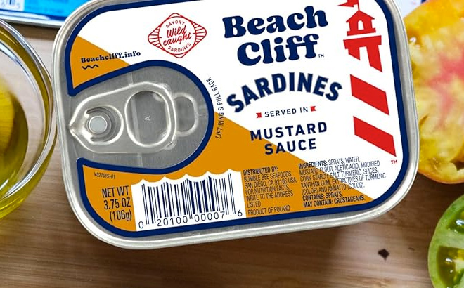 Beach Cliff Wild Caught Sardines in Mustard Sauce