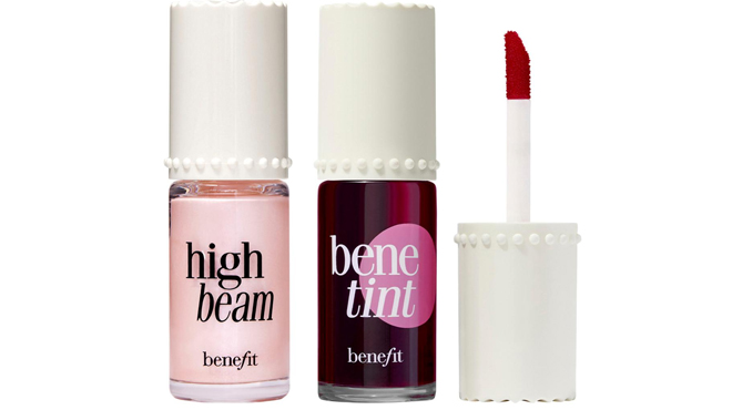 Benefit Cosmetics 2 Piece Lip Stain Highlighter Set