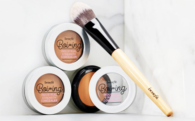 Benefit Cosmetics Boi ing Industrial Concealer and Brush 4 piece Set