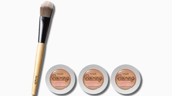 Benefit Cosmetics Concealer and Brush 4 piece Set