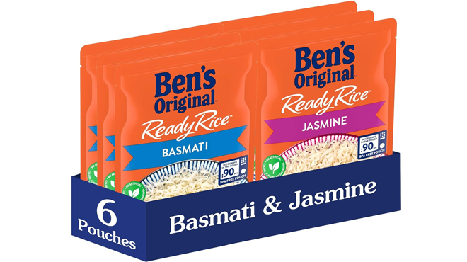 Bens Original Ready Rice 6 pk in Basmati and Jasmine