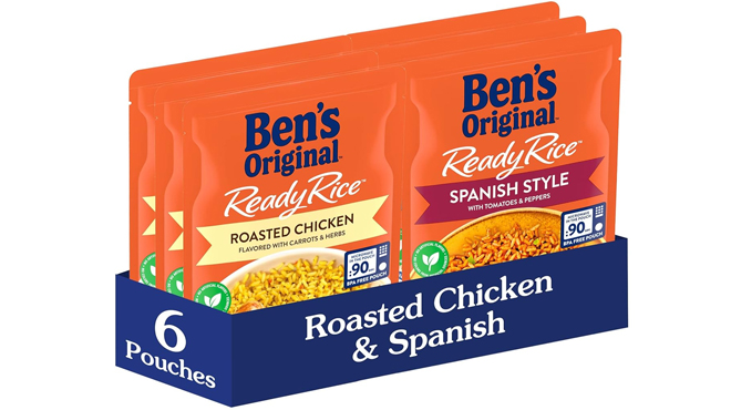 Bens Original Ready Rice Variety Pack Roasted Chicken And Spanish Style