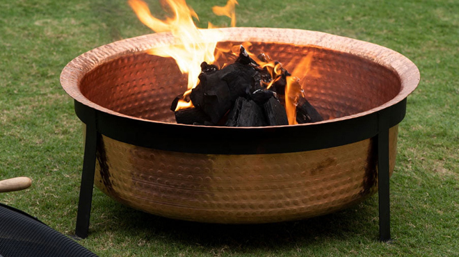 Better Homes Gardens Wood Burning Copper Fire Pit