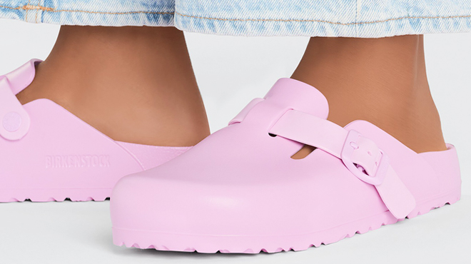 Birkenstock Boston EVA Clogs Fondant Pink Color