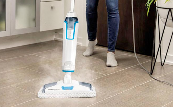 Bissell PowerFresh Deluxe Pet Scrubbing Steam Mop with SpotBoost Brush