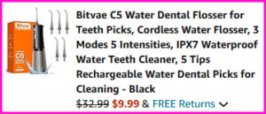 Bitvae Water Flosser Checkout Screen