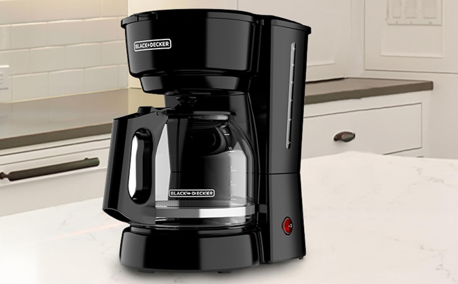 Black+Decker 12-Cup Coffee Maker on a Kitchen Countertop