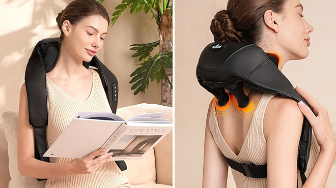 Boriwat Shiatsu Neck and Shoulder Massager with Heat