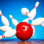 Bowling Ball Hitting Pins