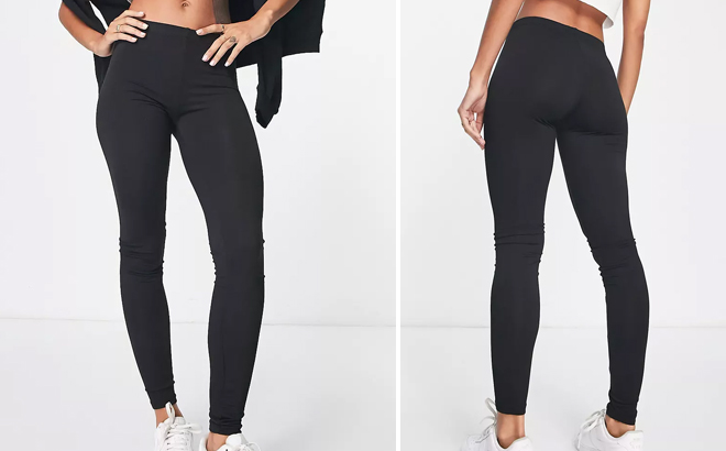 Brave Soul South High Waist Leggings in Black