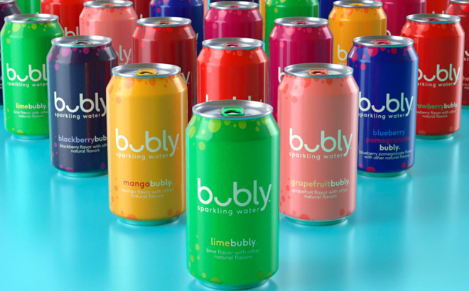 Bubly Sparkling Water in Different Flavors