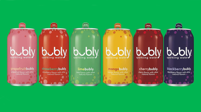 Bubly Sparkling Water in Six Flavors