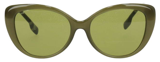 Burberry Womens Cat Eye Sunglasses in Green