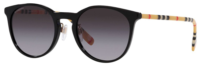 Burberry Womens Phantos Sunglasses in Black