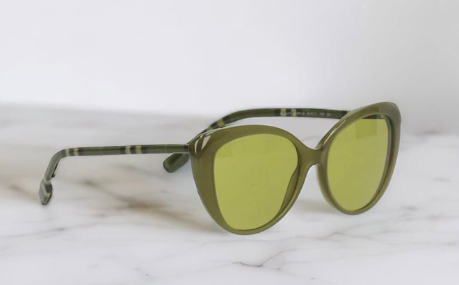 Burberry Womens Sunglasses Cat Eye Green