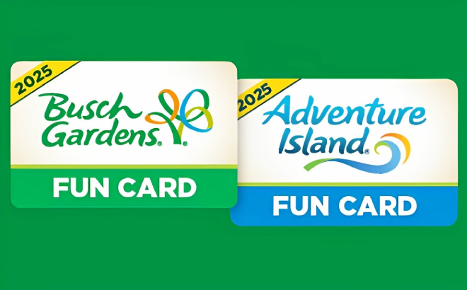 Busch Gardens Tampa 2025 Fun Card