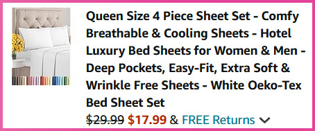 CGK 4 Piece Sheet Set Cart Screen