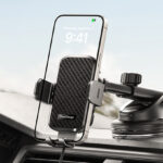 CHGeek Wireless Car Charger with Phone Holder Mount 15W Fast Charging Auto Clamping Phone Holders