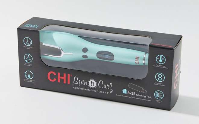 CHI Spin n Curl Ceramic Rotating Hair Curler mint