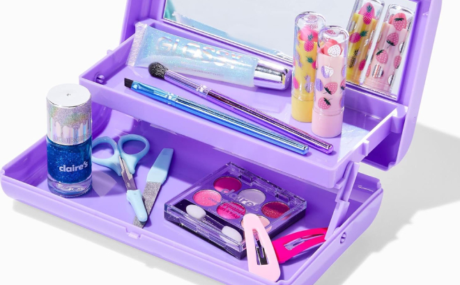 Caboodles Makeup Travel Case Filled with Cosmtics and Accessories